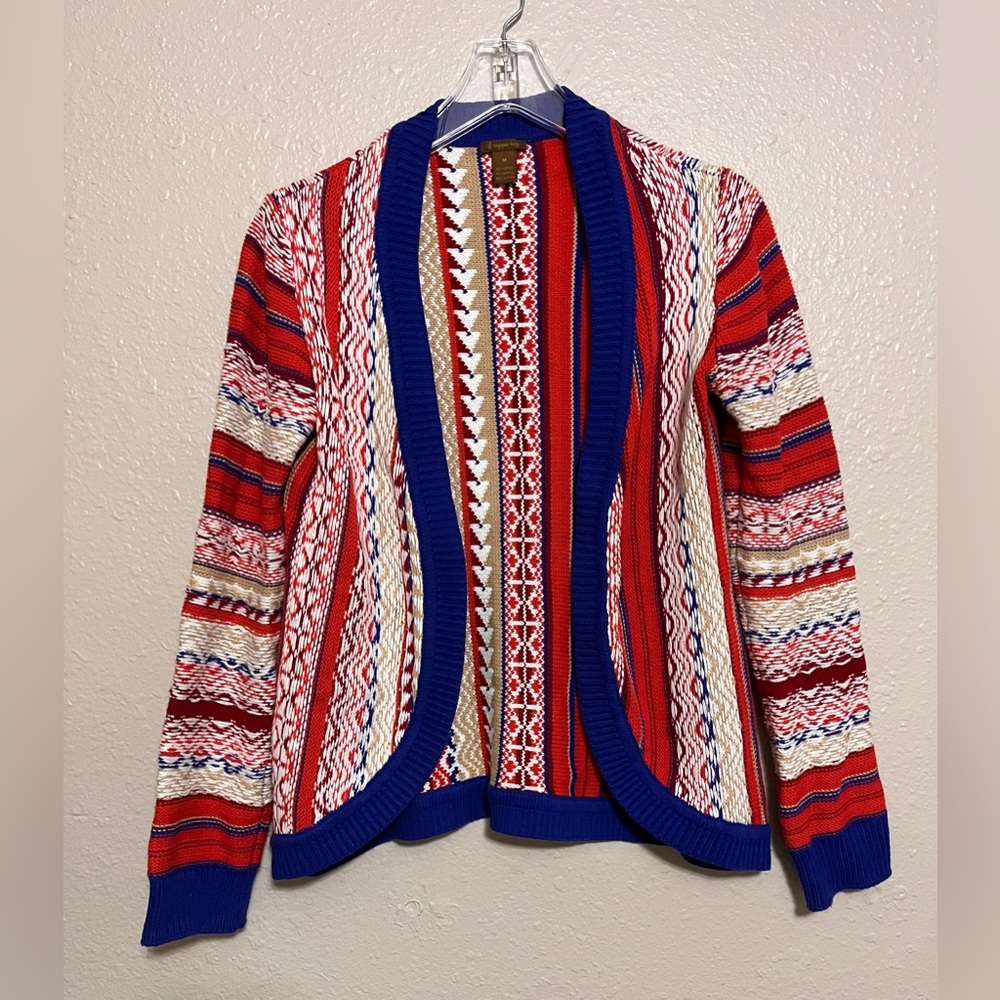 Copper key open‎ cardigan